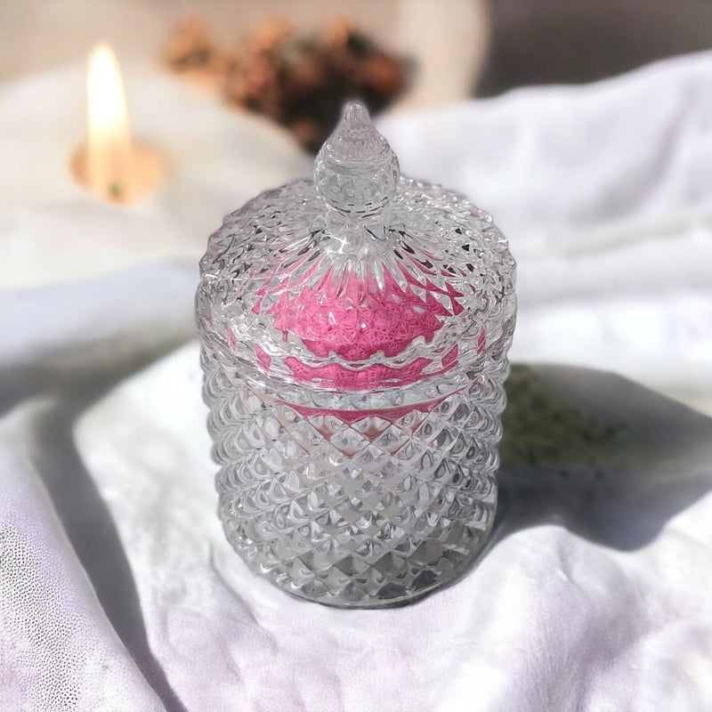 Crystal Heart Jar Soy Wax Candle | Verified Sustainable Candles & Fragrances on Brown Living™