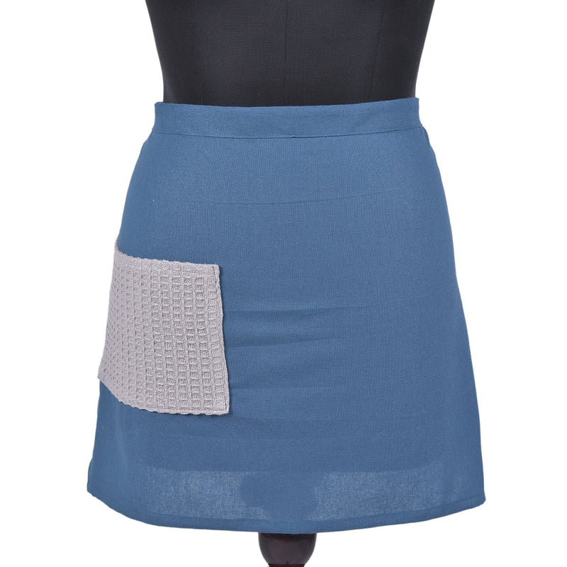 Buy Culinary Companions - Chic Grey & Teal Apron | Shop Verified Sustainable Kitchen Linens on Brown Living™