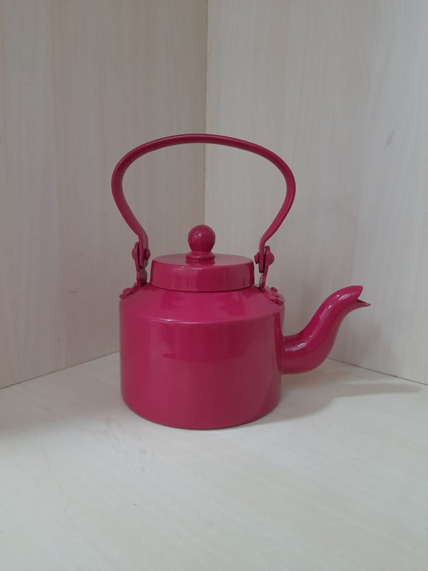 Buy Cutting Chai Aluminium Kettle Print- Dark Pink- 1000 ml | Shop Verified Sustainable Beverage Accessories on Brown Living™