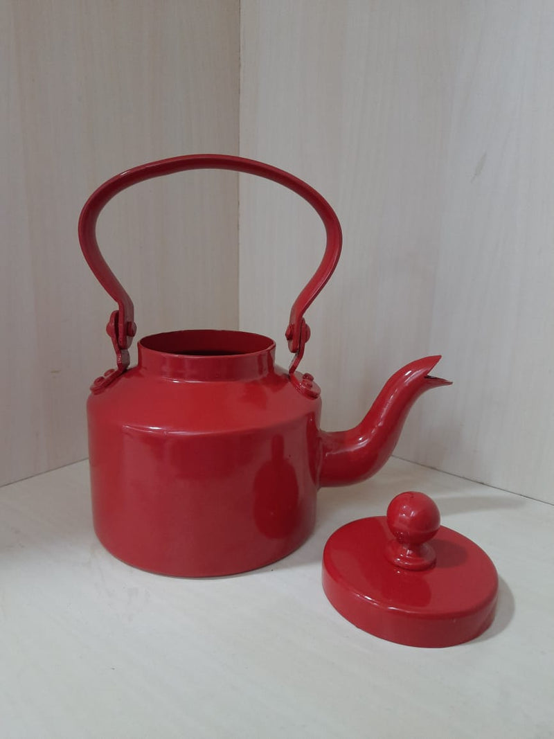 Buy Cutting Chai Aluminium Kettle - Red- 1000 ml | Shop Verified Sustainable Beverage Accessories on Brown Living™