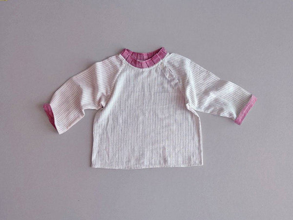 Buy Dainty Stripes Raglan T-shirt | Shop Verified Sustainable Kids T-Shirts on Brown Living™