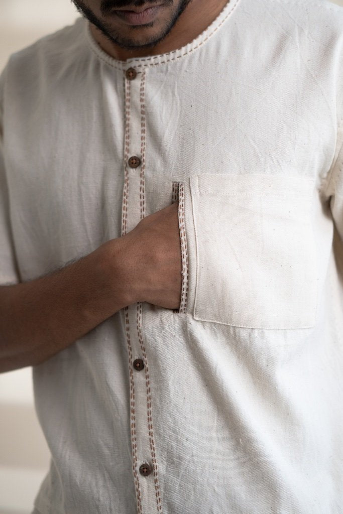 Buy Dawning Layered Shirt | Kala cotton | Shop Verified Sustainable Mens Shirt on Brown Living™