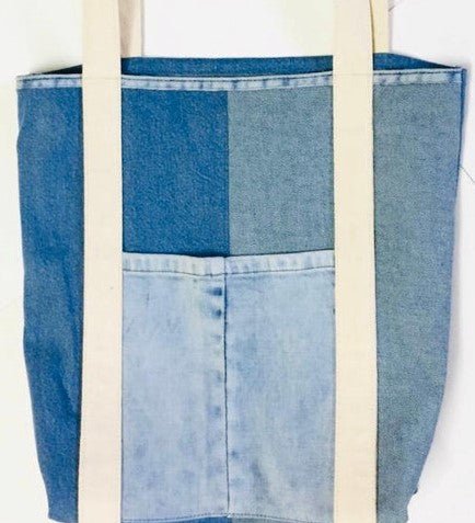 Buy Denim Tote | Shop Verified Sustainable Womens Accessories on Brown Living™