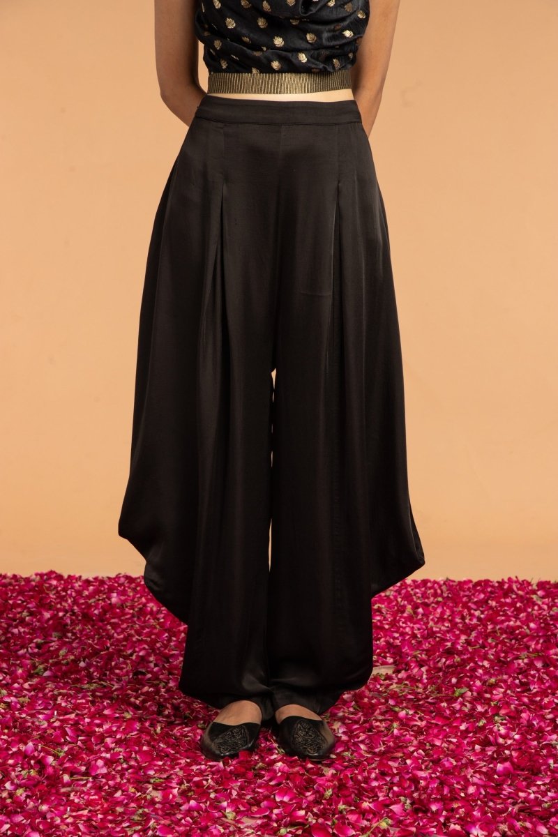 Buy Dhoti Modal Satin Pants | Shop Verified Sustainable Products on Brown Living