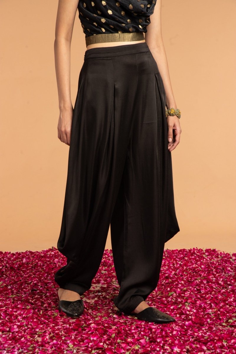 Buy Dhoti Modal Satin Pants | Shop Verified Sustainable Products on Brown Living