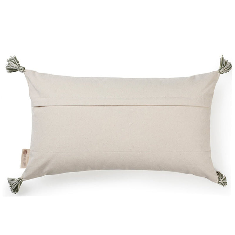 Buy Dia Fleecy Lumbar Cushion Cover (Olive) | Shop Verified Sustainable Covers & Inserts on Brown Living™