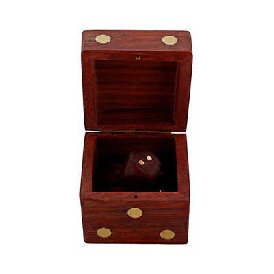 Buy Handcrafted Box and 5 Dice Set Paperweight Puzzle | Shop Verified Sustainable Learning & Educational Toys on Brown Living™