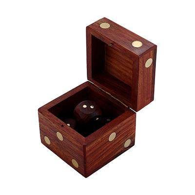 Buy Handcrafted Box and 5 Dice Set Paperweight Puzzle | Shop Verified Sustainable Learning & Educational Toys on Brown Living™