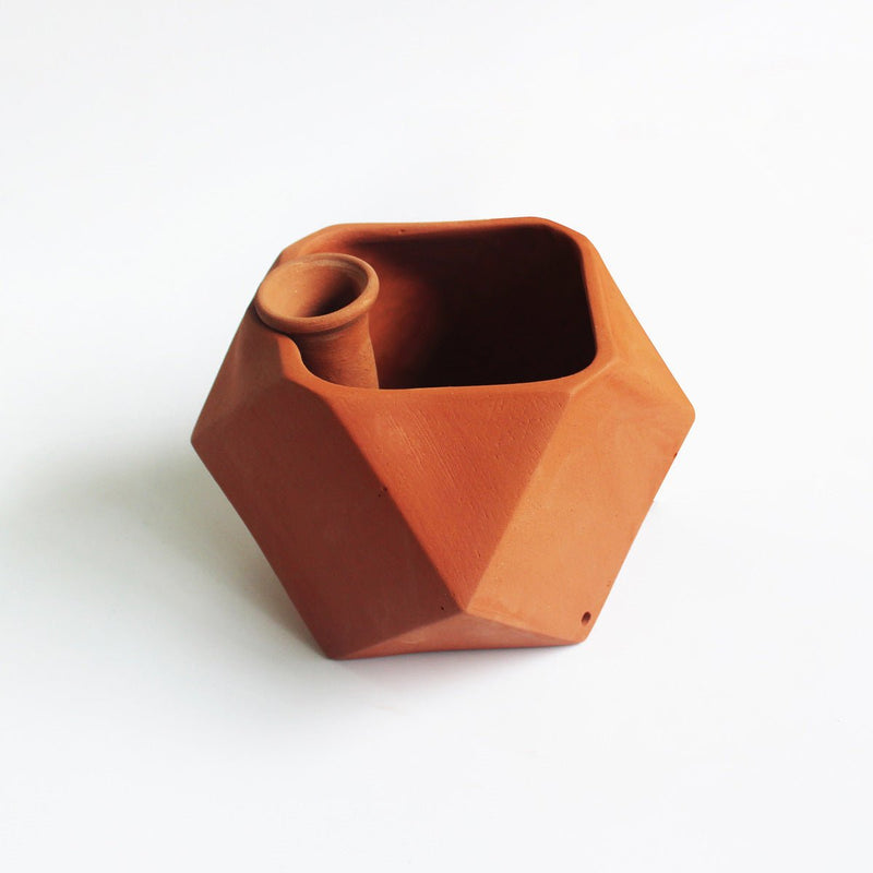 Buy D'MOND-1 Terracotta Planter with Deep Root Watering System Set of 2 | Shop Verified Sustainable Products on Brown Living