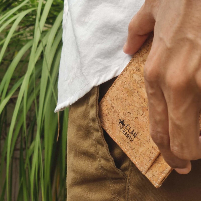 Buy DODO Slim Cork Wallet - Tan | Shop Verified Sustainable Wallet on Brown Living™