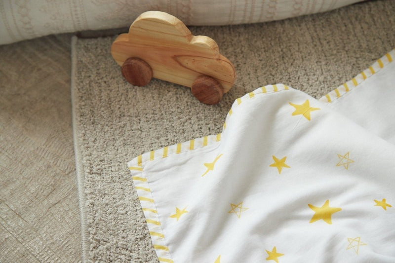 Buy Dohar - Superbaby Flies Over Town- Emroidered | Shop Verified Sustainable Bed Linens on Brown Living™