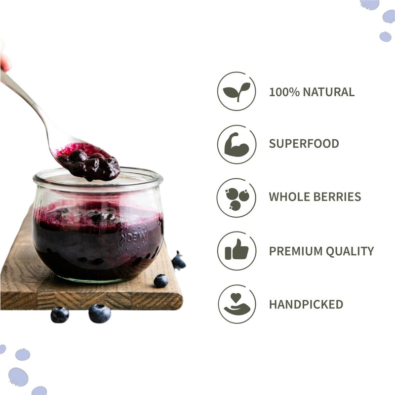 Buy Dried Blueberries | Whole Dried Fruit | Healthy Snack |150g | Shop Verified Sustainable Dried Fruits, Nuts & Seeds on Brown Living™