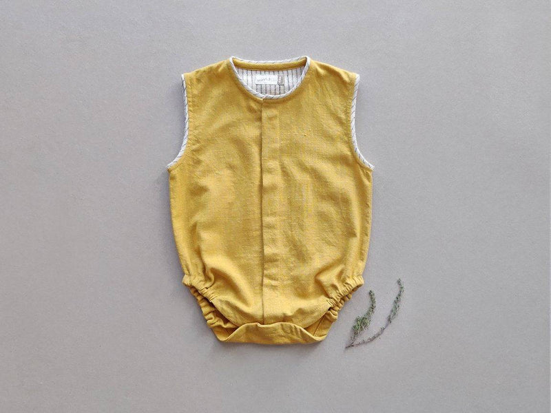 Buy Earth Yellow Baby Onesie | Shop Verified Sustainable Kids Onesies on Brown Living™