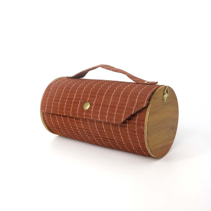 Buy Earthen Hue Round Clutch | Shop Verified Sustainable Womens Bag on Brown Living™