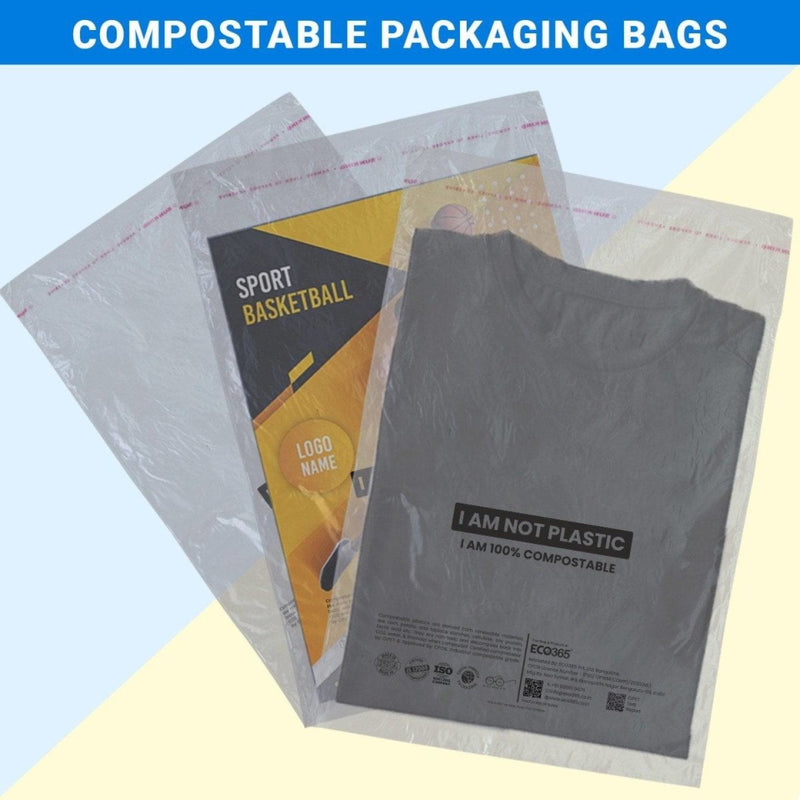 Buy Eco-friendly Compostable Packaging Bags, 14"X11" 200Pcs | Shop Verified Sustainable Packing Materials on Brown Living™