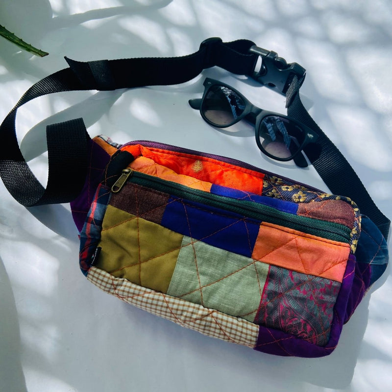 Buy Eco-friendly Fanny Pack- Patchwork - Quilted | Shop Verified Sustainable Travel Accessories on Brown Living™