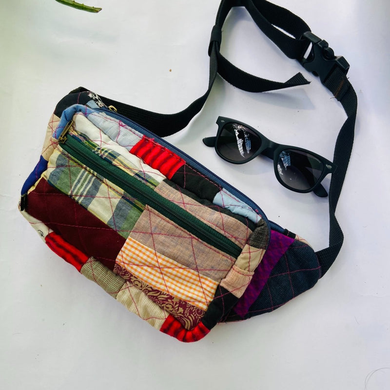 Buy Eco-friendly Fanny Pack- Patchwork - Quilted | Shop Verified Sustainable Travel Accessories on Brown Living™