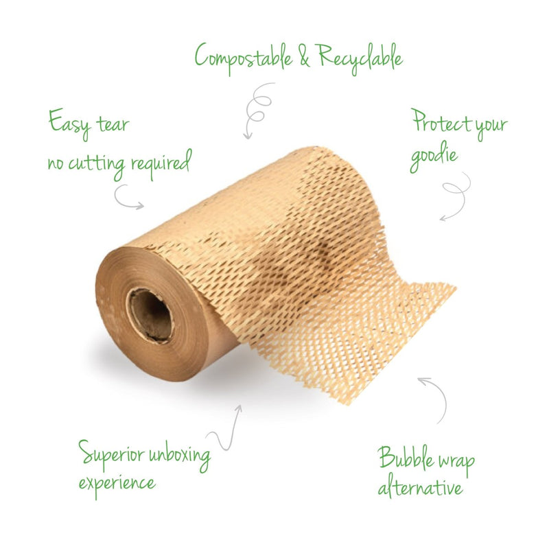 Buy Eco-friendly Honeycomb Paper Bubble Wrap | 100M X 15" | Shop Verified Sustainable Packing Materials on Brown Living™