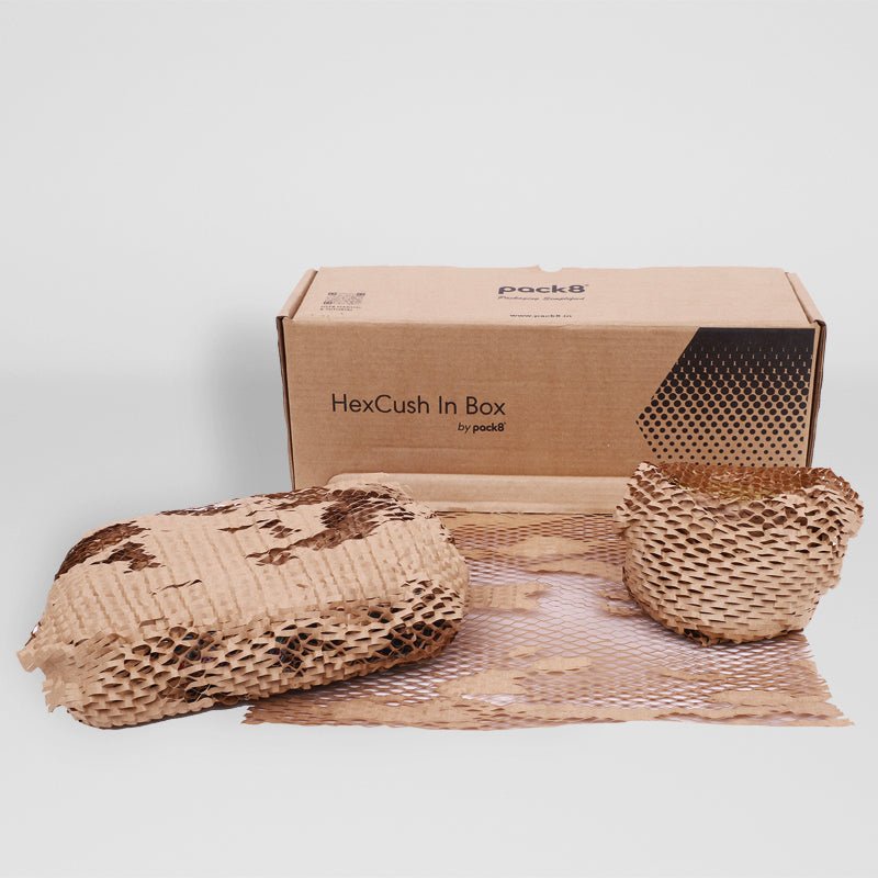 Buy Honeycomb Paper Bubble Wrap with Dispenser (100M x 15" Roll) | Shop Verified Sustainable Packing Materials on Brown Living™