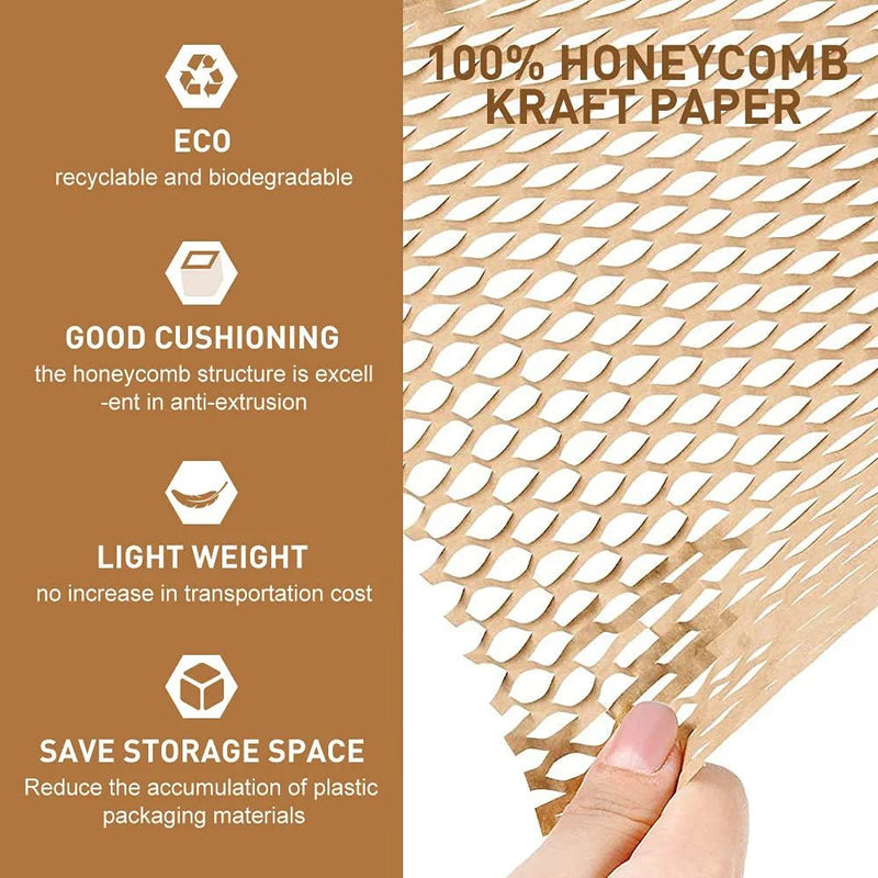 Buy Eco-friendly Honeycomb Paper Wrap | Packaging Paper | 50M x 15" Roll | Shop Verified Sustainable Packing Materials on Brown Living™