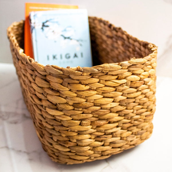 Buy Elliptical Water Hyacinth Basket | Shop Verified Sustainable Baskets & Boxes on Brown Living™