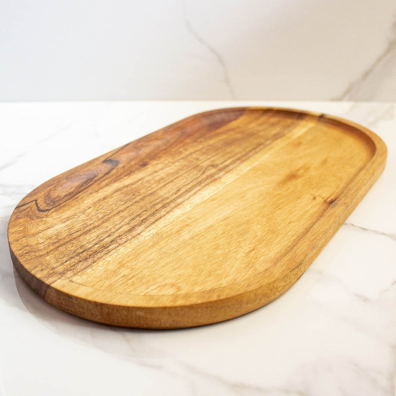 Buy Elliptical Wooden Tray | Shop Verified Sustainable Trays & Platters on Brown Living™