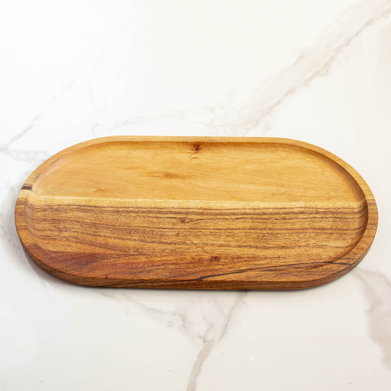 Buy Elliptical Wooden Tray | Shop Verified Sustainable Trays & Platters on Brown Living™