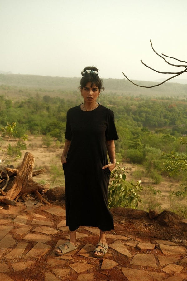 Buy Escape Organic Cotton Tee Dress | Shop Verified Sustainable Womens Dress on Brown Living™