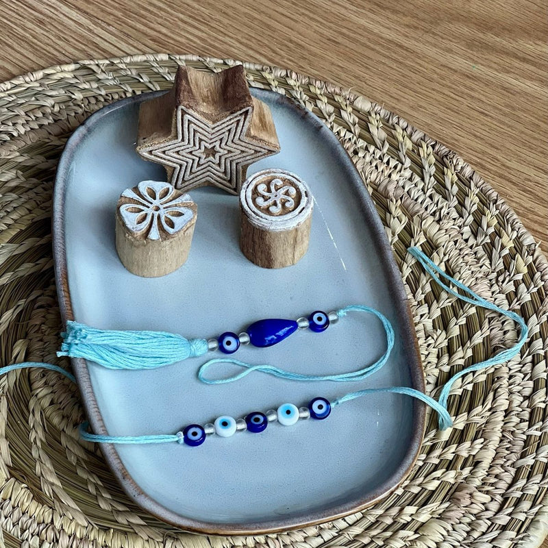 Buy Evil Eye Rakhi & Lumba Set | Shop Verified Sustainable Rakhi on Brown Living™