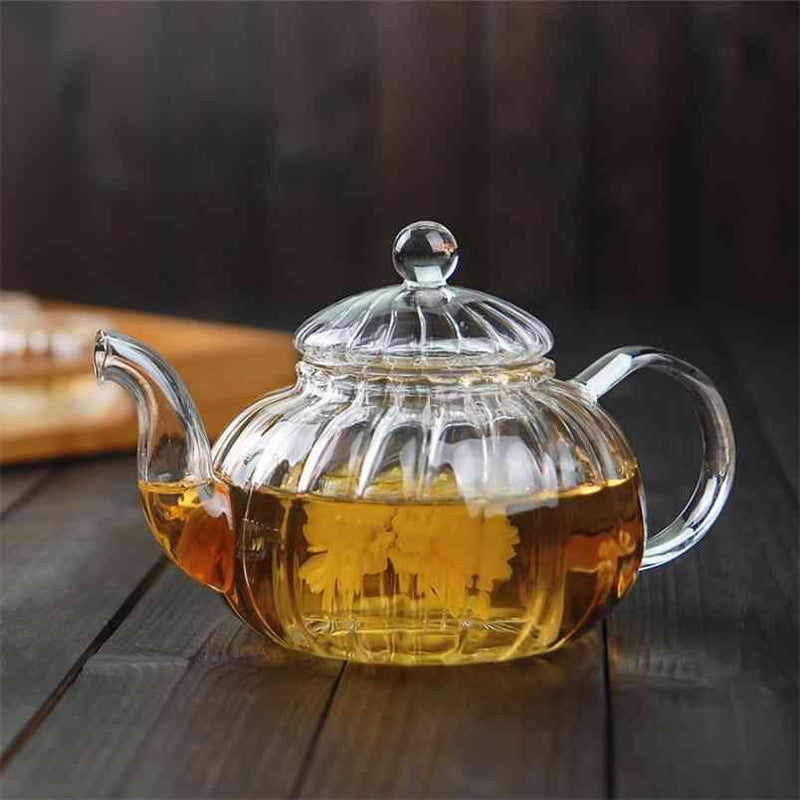 Buy Exquisite Victorian Glass Kettle With Infuser - A Must-Have for Tea Lovers | Shop Verified Sustainable Beverage Accessories on Brown Living™