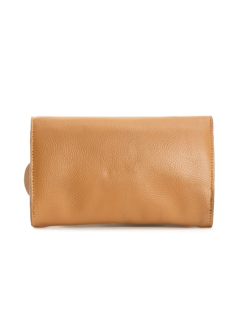 Buy Fides (Caramel & White) | Women's bag made with Apple Leather | Shop Verified Sustainable Womens Wallet on Brown Living™