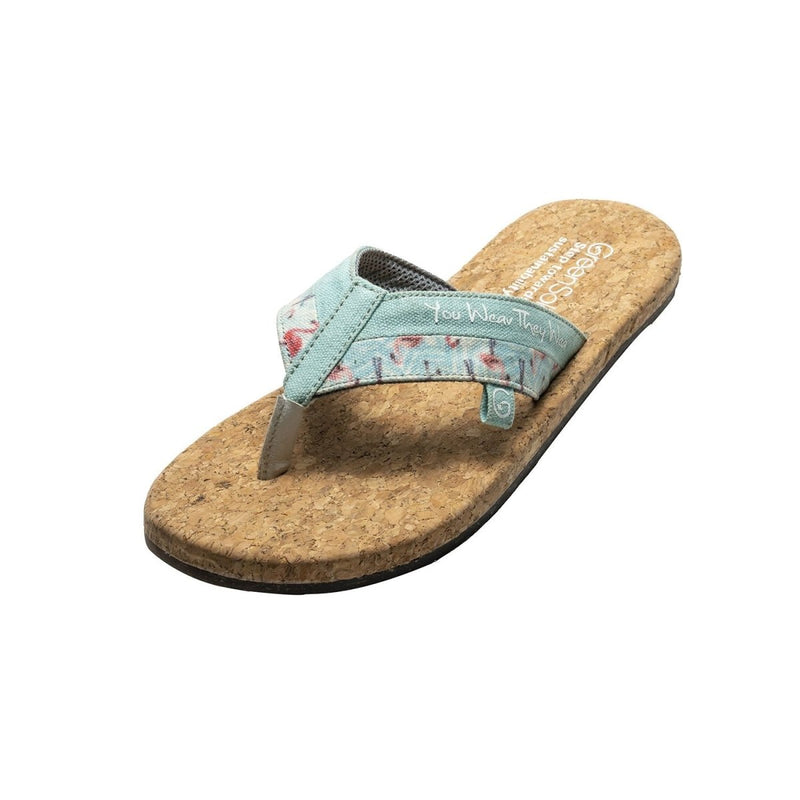 Buy Flamingo Blue Sustainable and Vegan Flip Flops | Shop Verified Sustainable Womens Flip Flops on Brown Living™