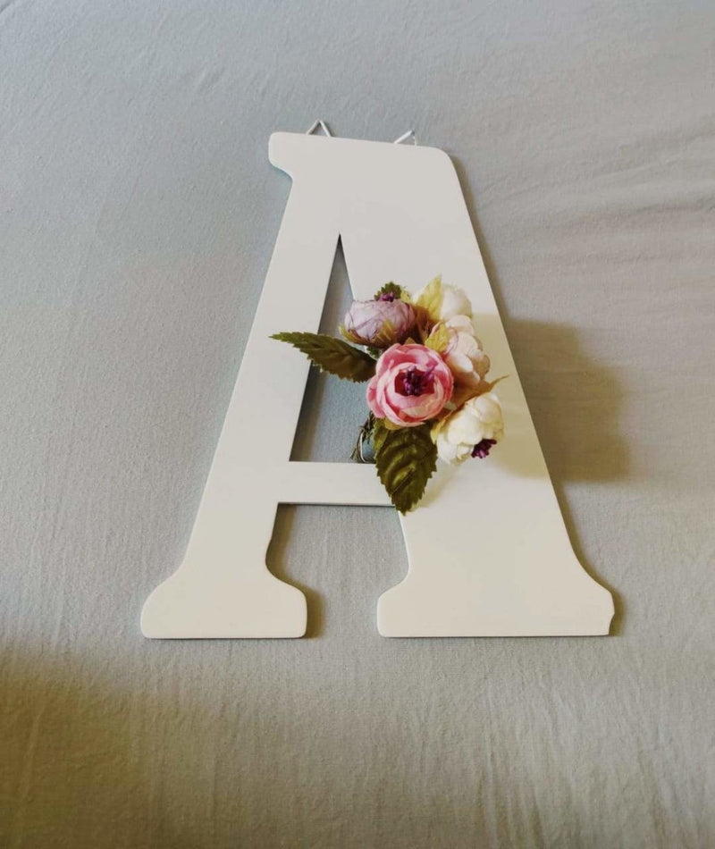 Buy Floral Letter Block | Shop Verified Sustainable Blocks on Brown Living™