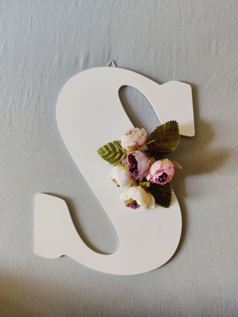 Buy Floral Letter Block | Shop Verified Sustainable Blocks on Brown Living™