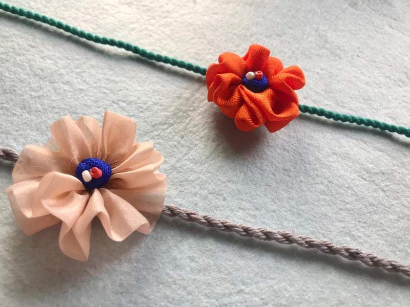 Buy Flower Power Rakhis Pack of 2 | Shop Verified Sustainable Rakhi on Brown Living™