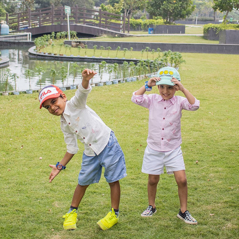 Buy Fly High Embroidered Formal Shirt - Light Pink | Shop Verified Sustainable Kids Shirts on Brown Living™