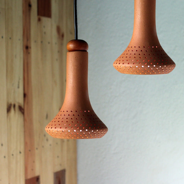 Buy FON S Design 1 Handmade Terracotta Ceiling Light | Shop Verified Sustainable Lamps & Lighting on Brown Living™