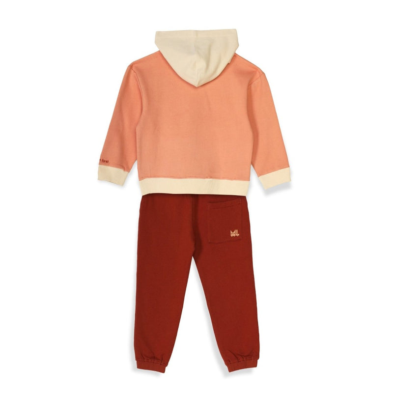 Buy For the Earth Unisex Joggers Set, Dusty Pink | Planet First | Shop Verified Sustainable Kids Daywear Sets on Brown Living™