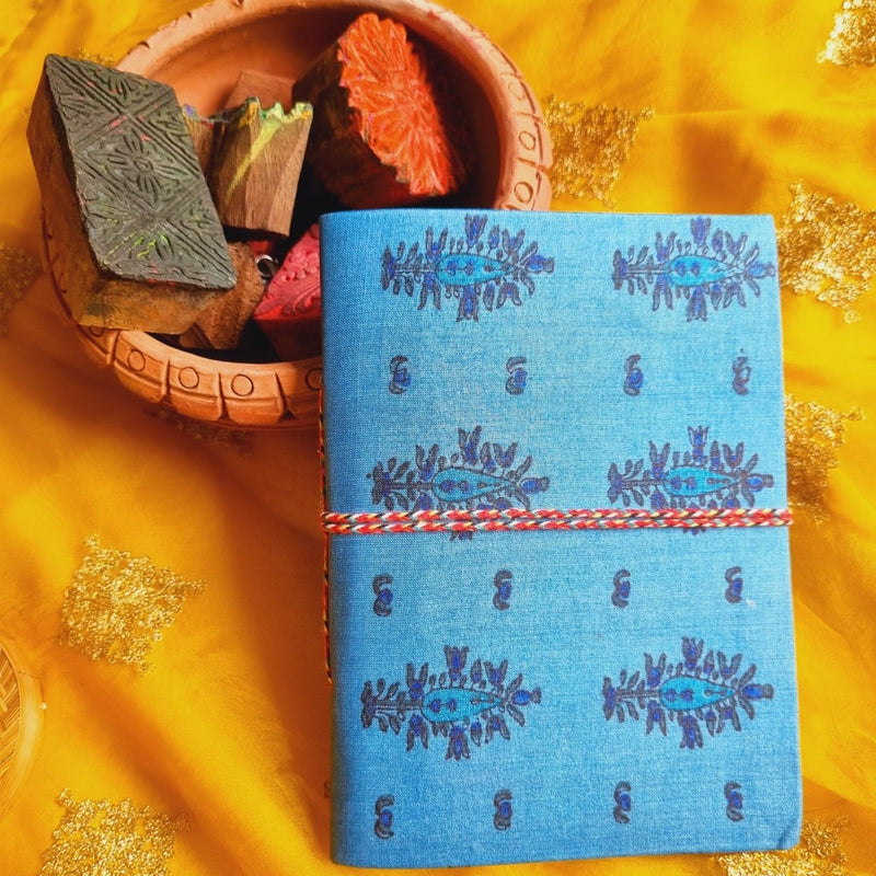 Buy Garden Fresh -Upcycled Handloom Fabric Journal | Shop Verified Sustainable Products on Brown Living