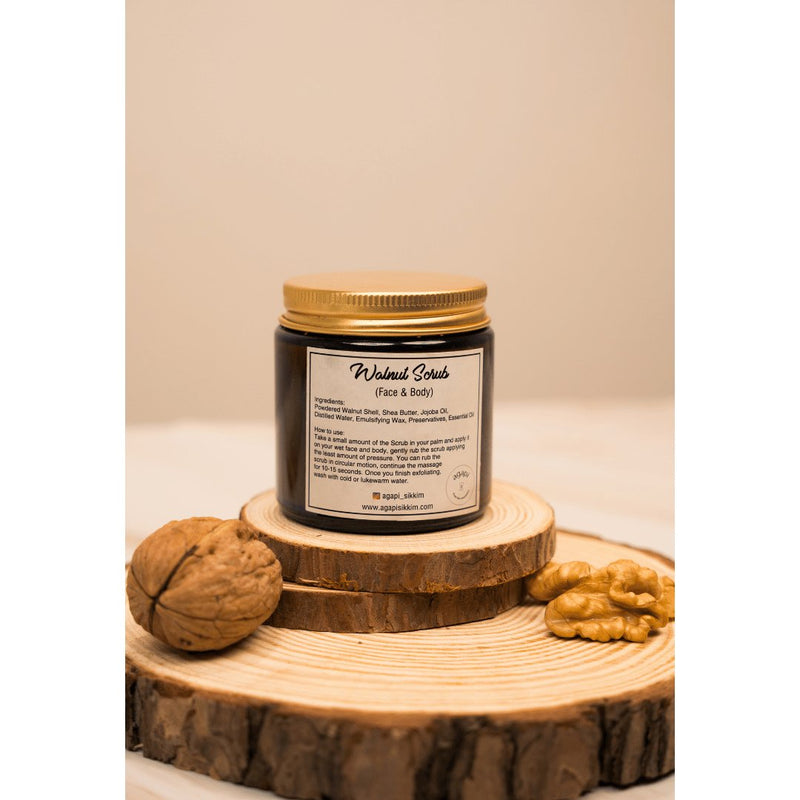 Buy Gentle Exfoliating Walnut Scrub- 100g | Shop Verified Sustainable Body Scrub on Brown Living™