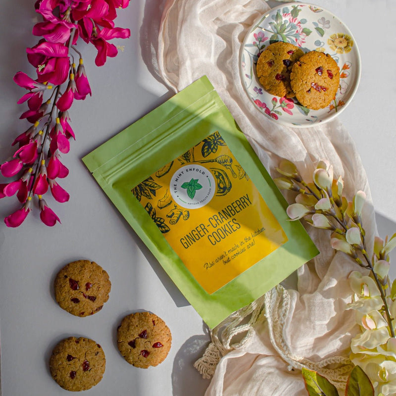 Buy Ginger-Cranberry Cookies - Pack of 6 | Shop Verified Sustainable Bakery Items on Brown Living™