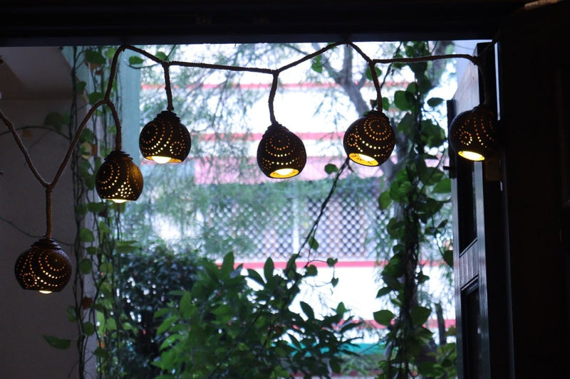 Buy Girija coconut string lights | Shop Verified Sustainable Lamps & Lighting on Brown Living™