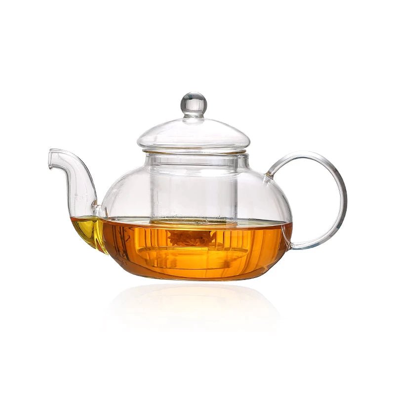 Buy Glass Kettle and Tea-Lite Set- Transparent | Shop Verified Sustainable Beverage Accessories on Brown Living™