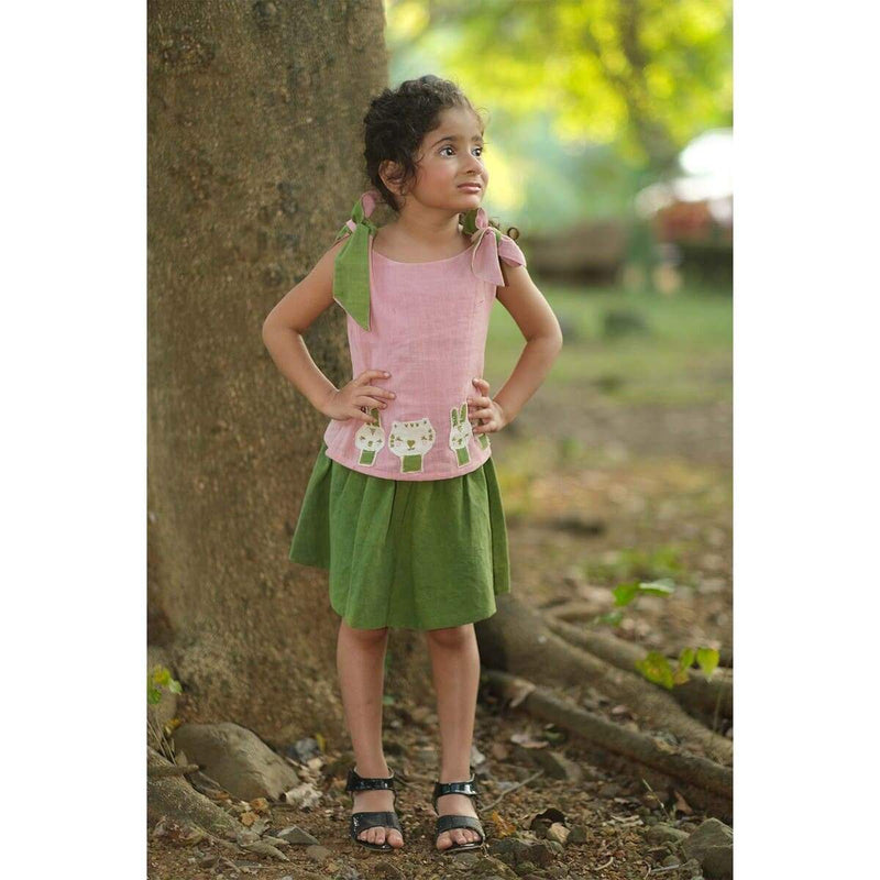 Buy Gloria Skirt Set For Girls | Shop Verified Sustainable Kids Daywear Sets on Brown Living™