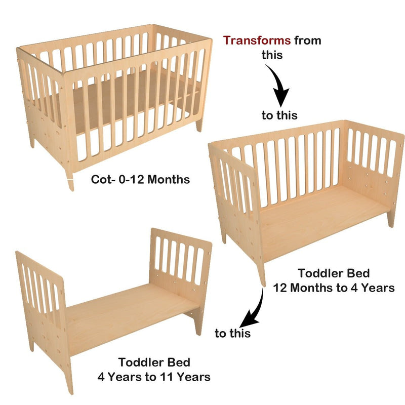 Buy Gold Cherry | Wooden Crib - Large | Shop Verified Sustainable Decor & Artefacts on Brown Living™