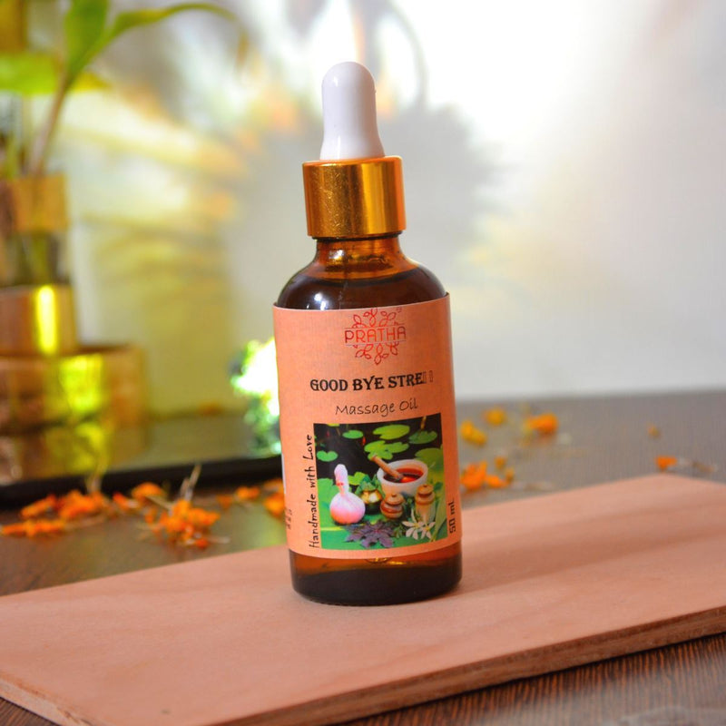 Buy Good bye Stress Massage oil | Shop Verified Sustainable Body Oil on Brown Living™