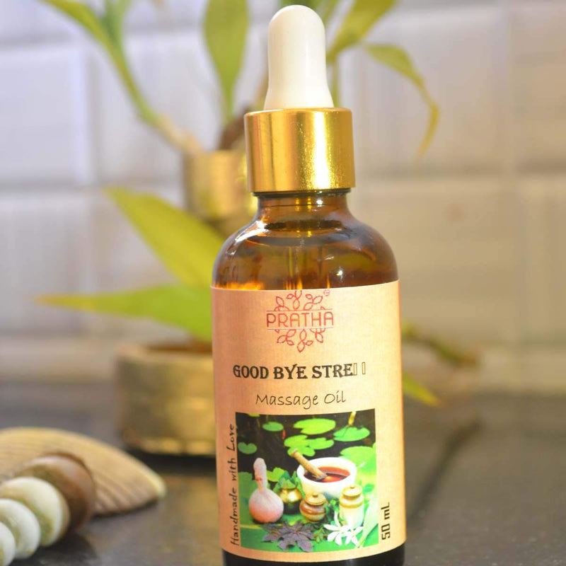 Buy Good bye Stress Massage oil | Shop Verified Sustainable Body Oil on Brown Living™