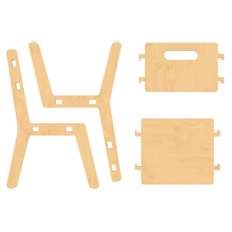 Buy Grey Guava Childrens Wooden Chair | Shop Verified Sustainable Decor & Artefacts on Brown Living™