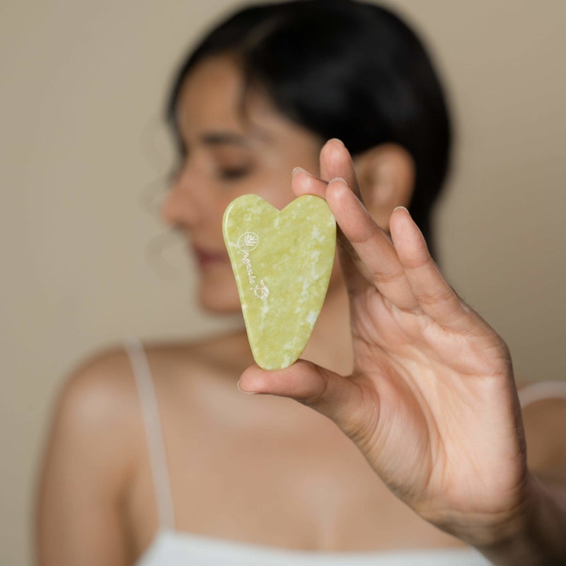 Buy Gua Sha Green Quartz | Shop Verified Sustainable Massager on Brown Living™