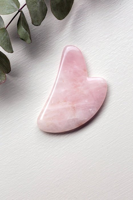 Buy Rose Quartz Gua Sha | Shop Verified Sustainable Massager on Brown Living™